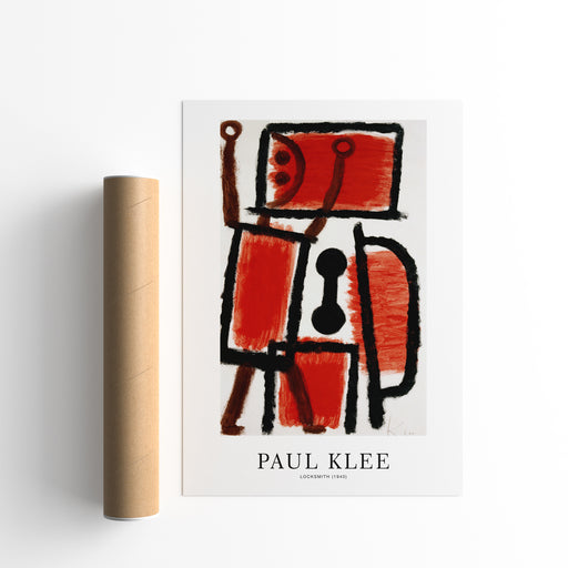 Paul Klee, Locksmith, Red Poster