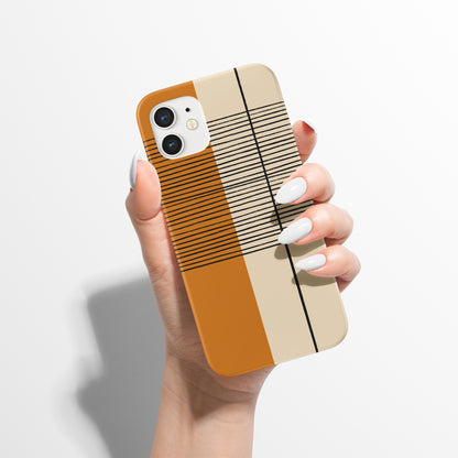 Elegant Beige Minimalist Art iPhone Case