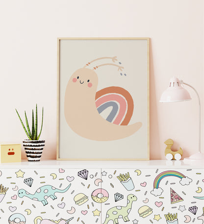 Cute Snail Poster