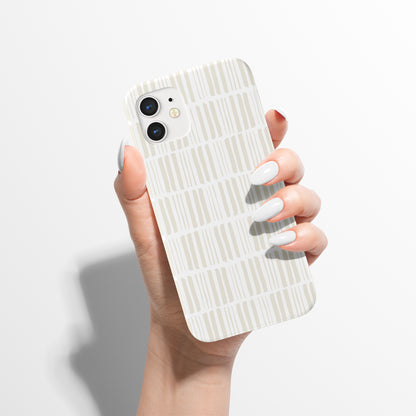 Beige Scandi Abstract iPhone Case