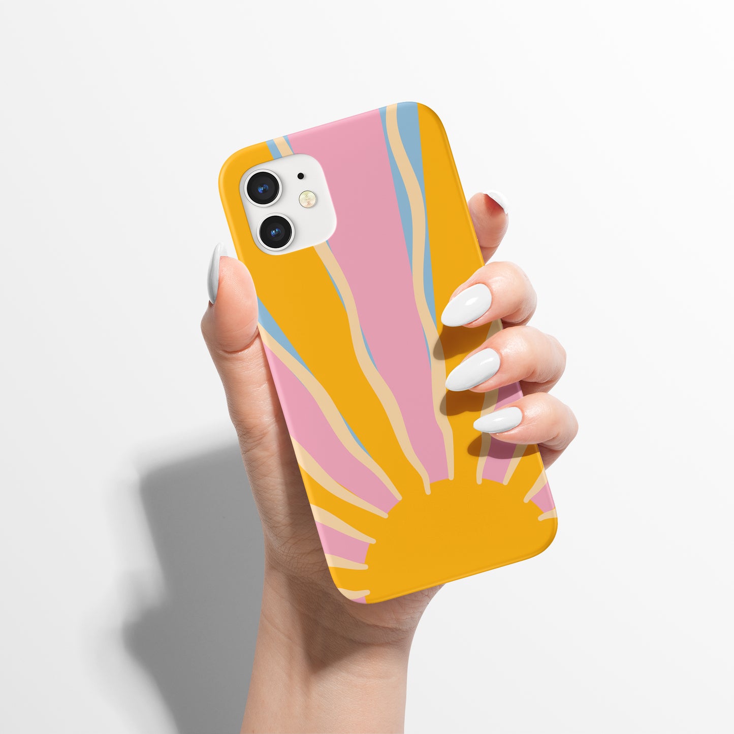 Groovy Colorful Sun 60s iPhone Case