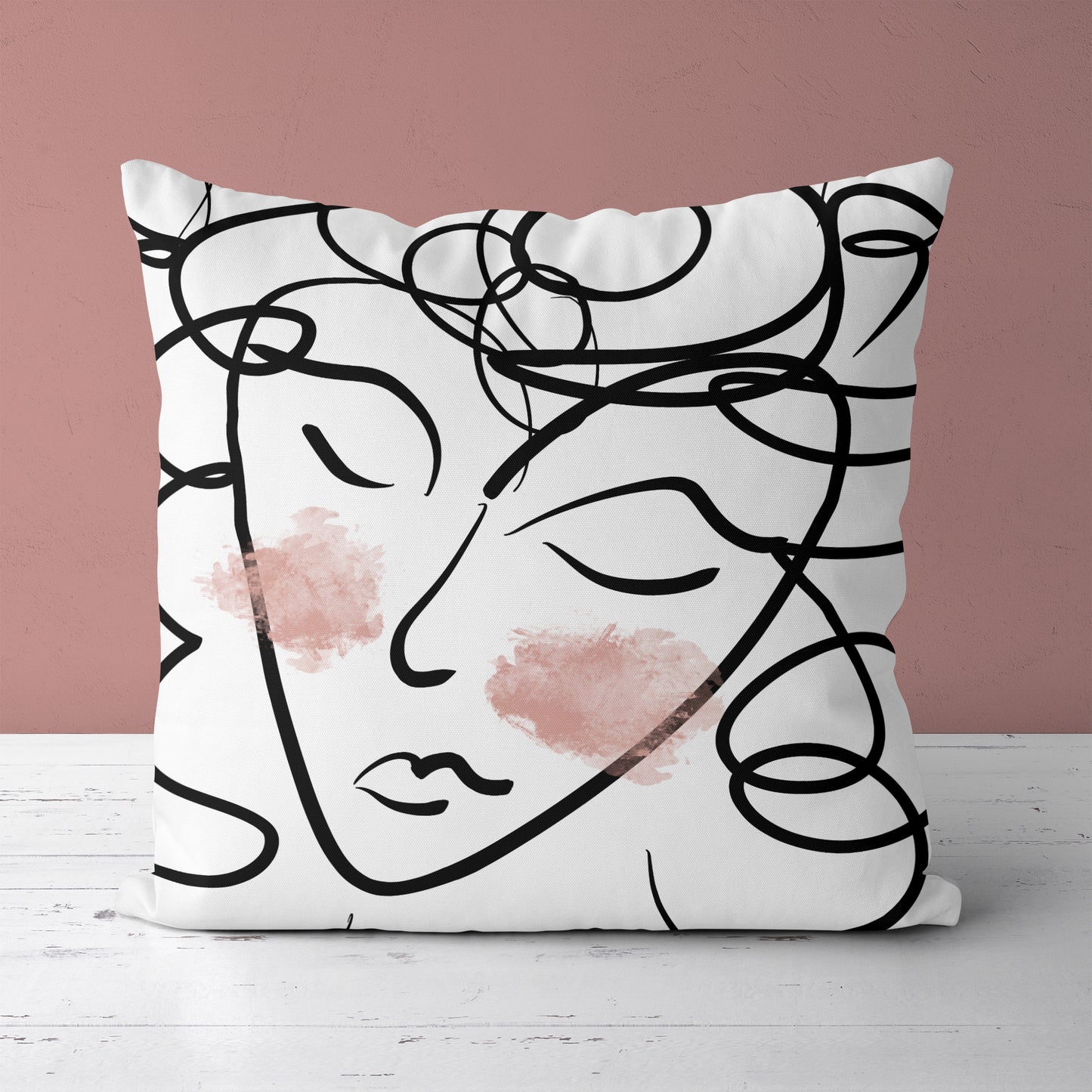 Cute Sleeping Charlotte Woman Throw Pillow