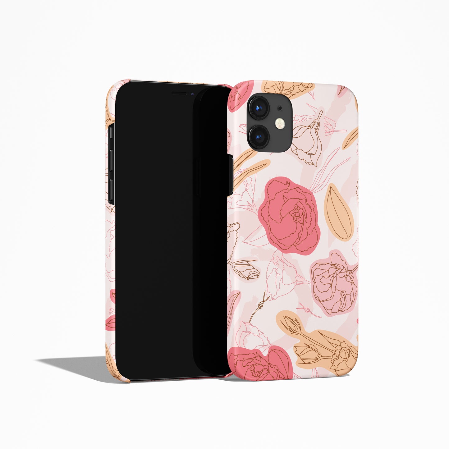 Pink Roses Floral iPhone Case