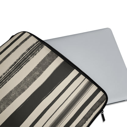 Black Rustic Line Art MacBook Sleeve
