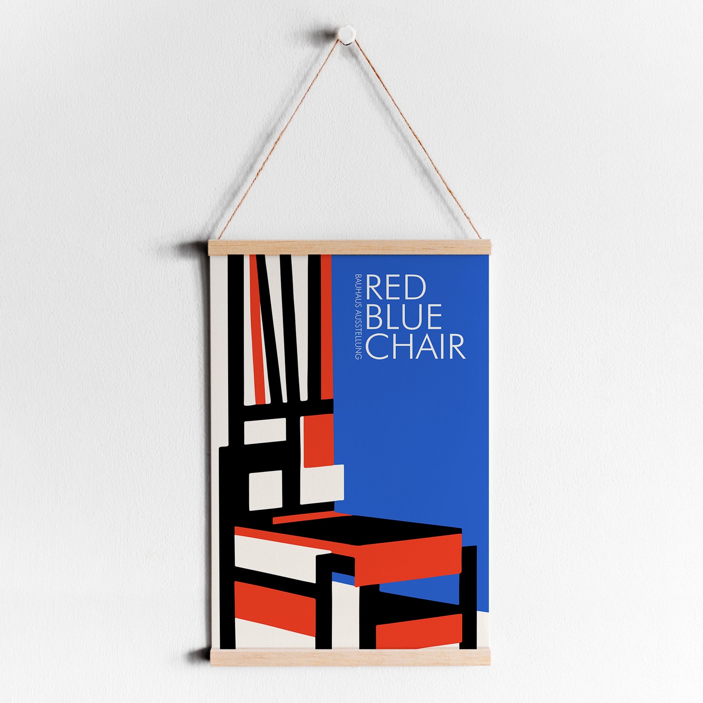 Red Blue Chair Rietveld Bauhaus Poster