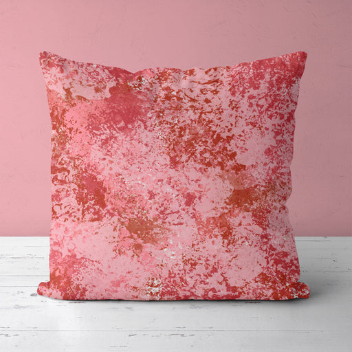 Pink Splash Abstract Art Throw Pillow