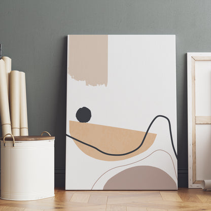 White Minimalist Canvas Print