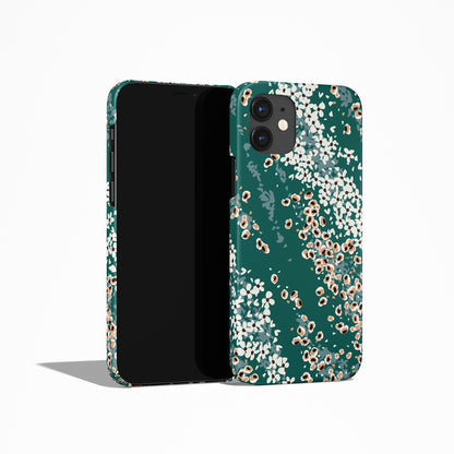 Green Abstract Modern iPhone Case