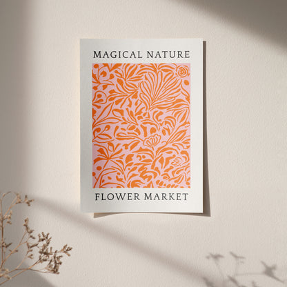Magical Nature Orange Poster