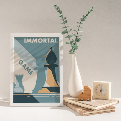 IMMORTAL GAME - chess poster