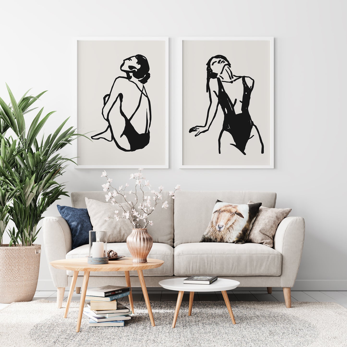 Set of 2 Modern Women Posters