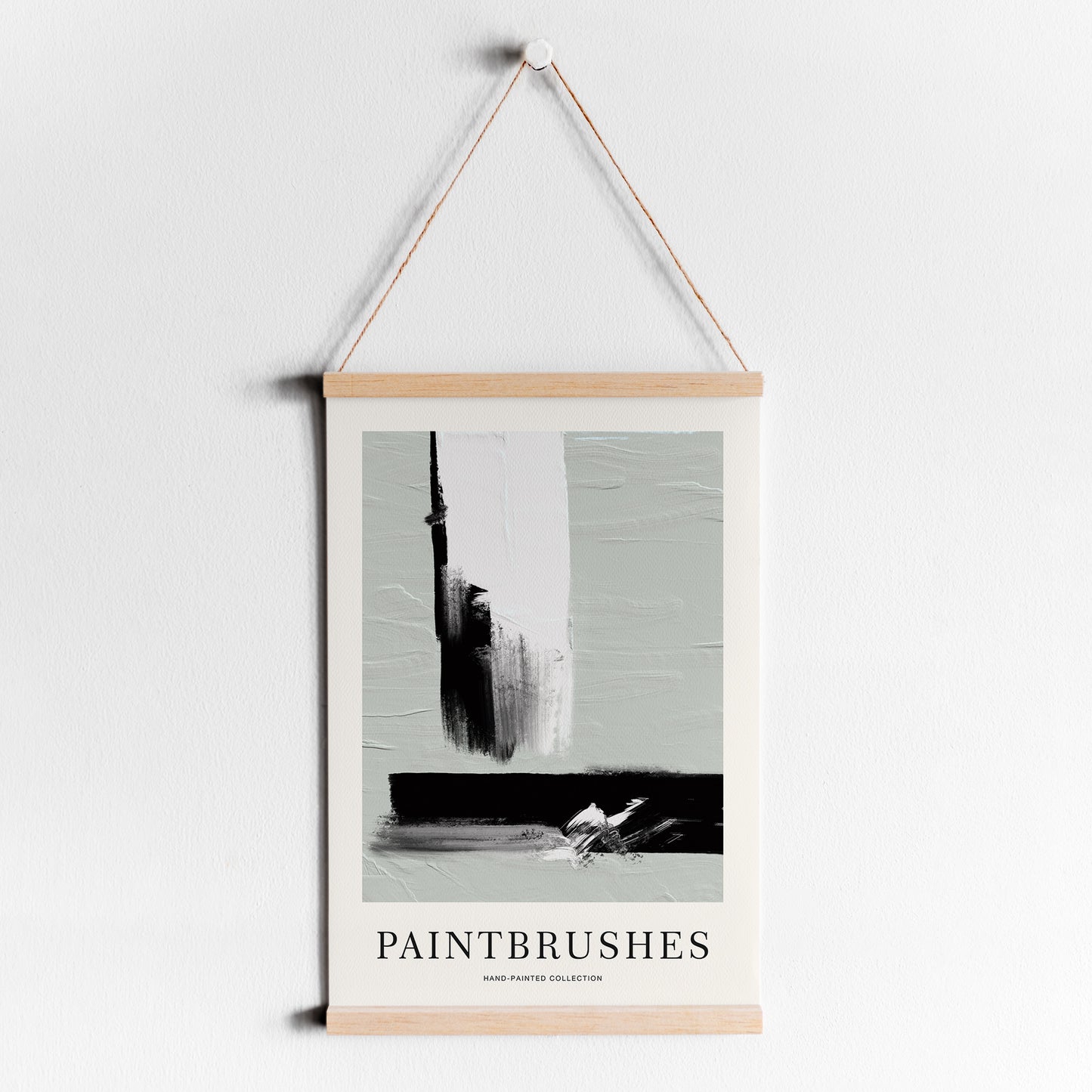 Paintbrushes Abstract Modern Poster