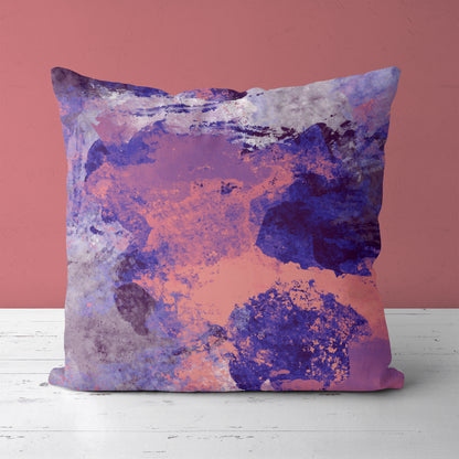 Purple Painting Artistic Throw Pillow