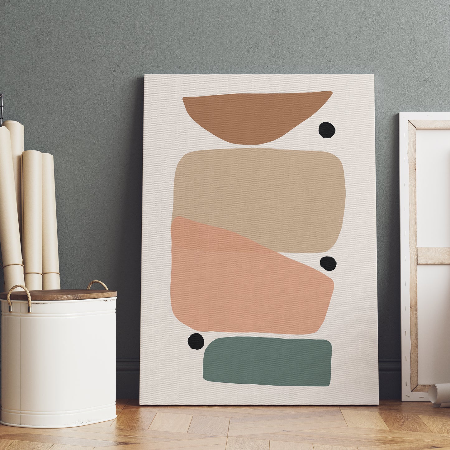 Nordic Minimalist Art Canvas Print