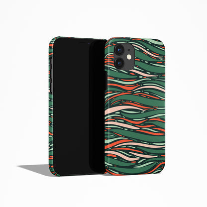 Abstract Green iPhone Case