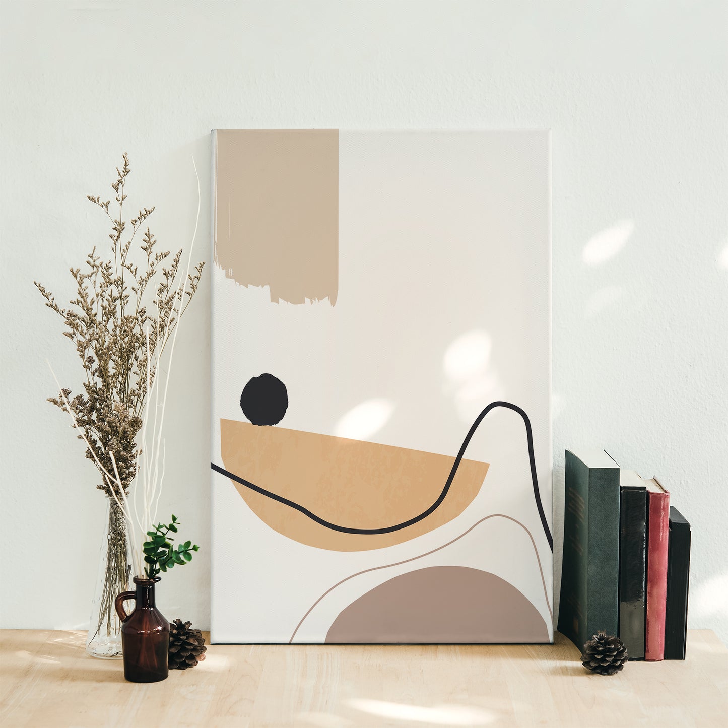 White Minimalist Canvas Print