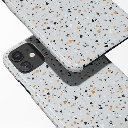 Grey Nordic Terrazzo iPhone Case