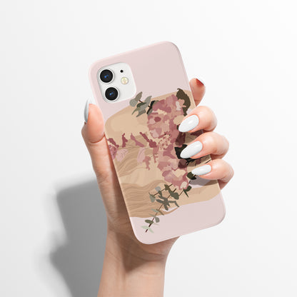 Woman Pink Floral iPhone Case