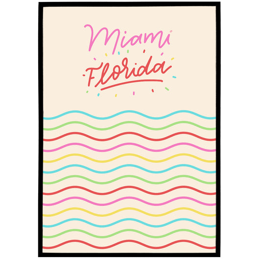 Colorful Florida Poster