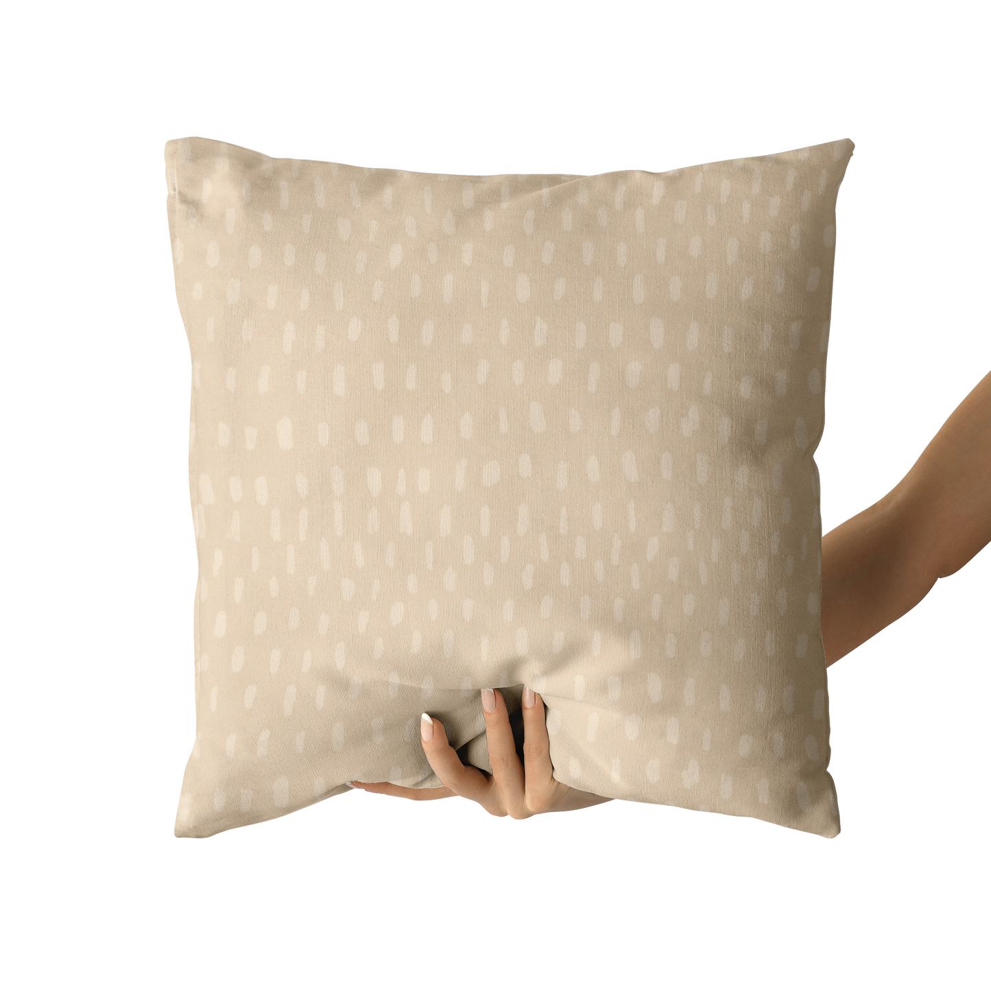 Delicate Beige Classic Pattern Throw Pillow