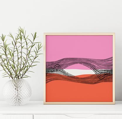 Abstract Square Print