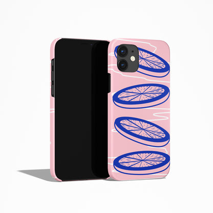 Blue Pink Modern iPhone Case