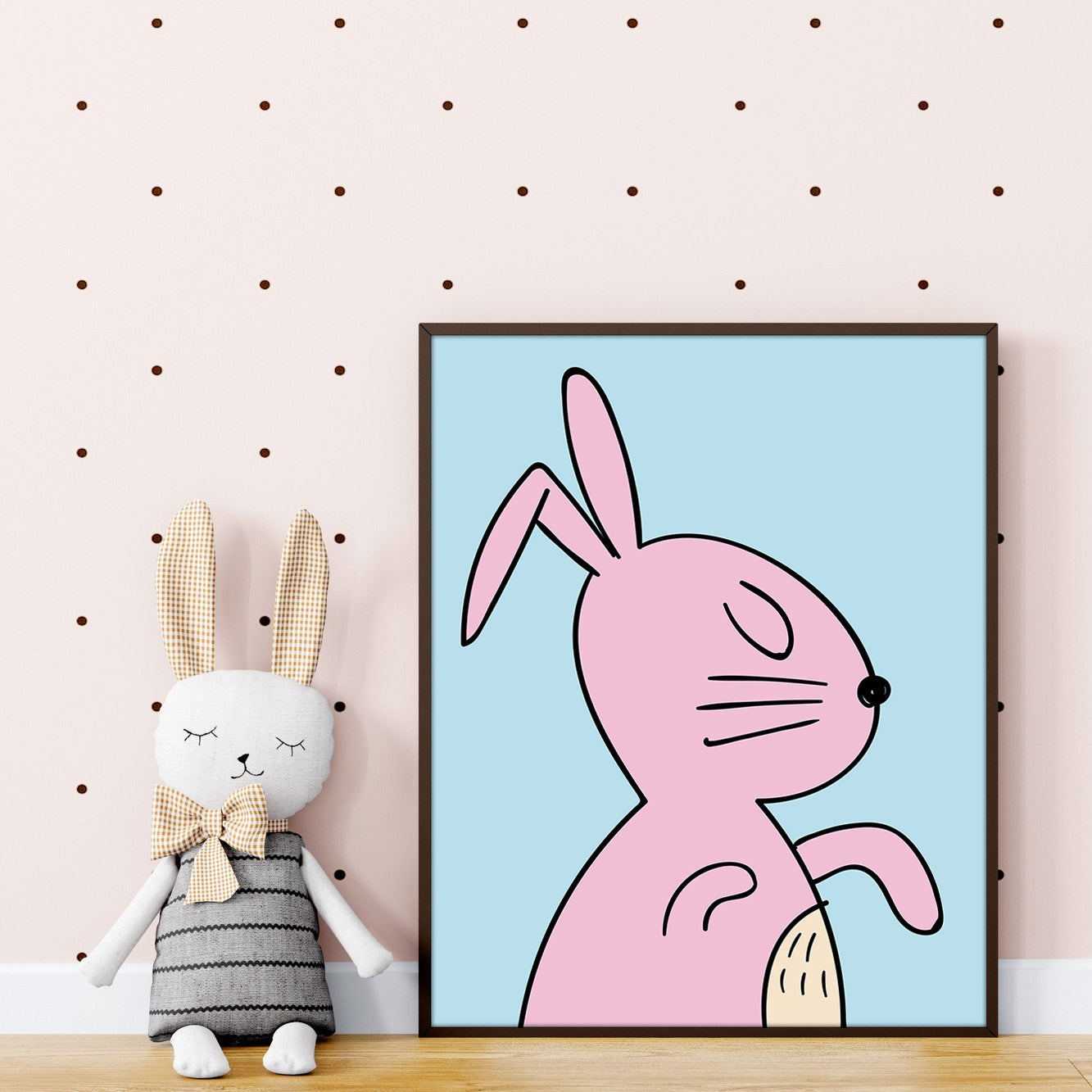 Pink Rabbit Poster