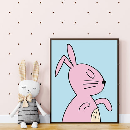 Pink Rabbit Poster