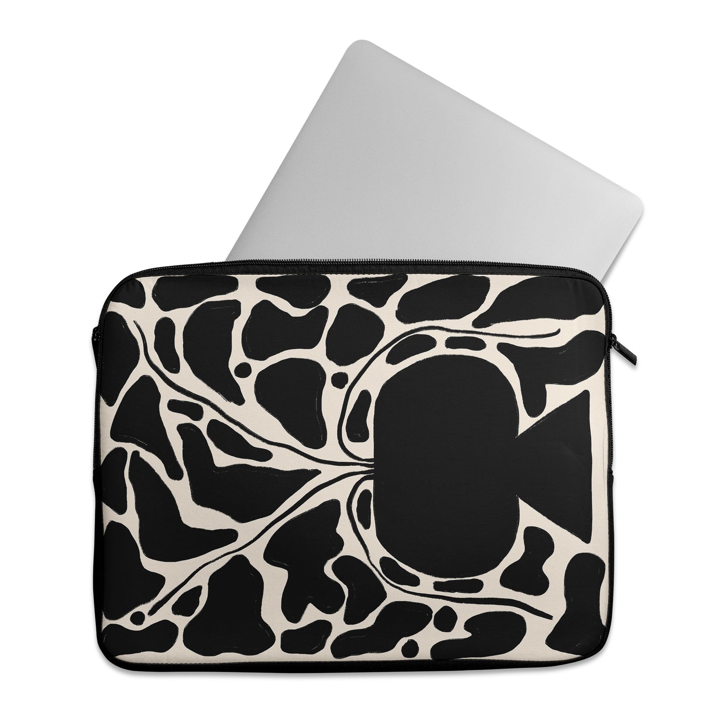 Black Botanical Art - Laptop Sleeve