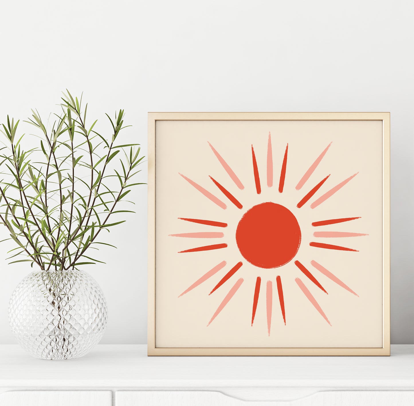 Abstract Sun Art Print