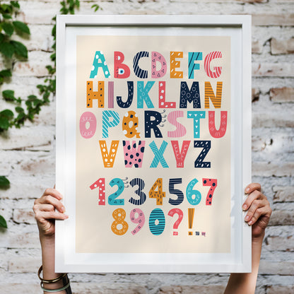 Colorful Alphabet Poster