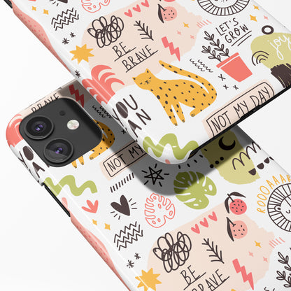 Colorful Doodles Hype iPhone Case