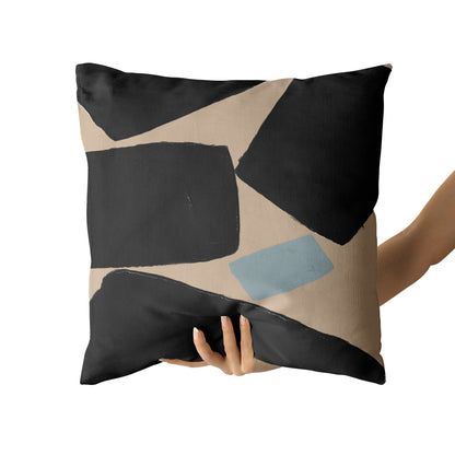 Minimalist Black Shapes Throw Pillow