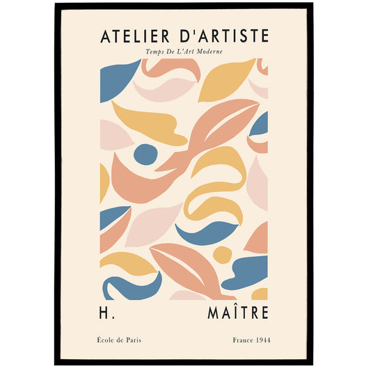 Pastel Atelier d'Artiste French Poster