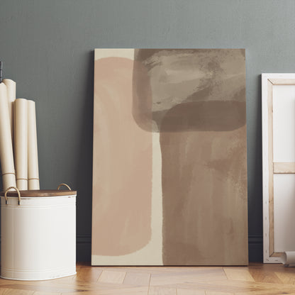 Beige Painted Color Palette Canvas Print