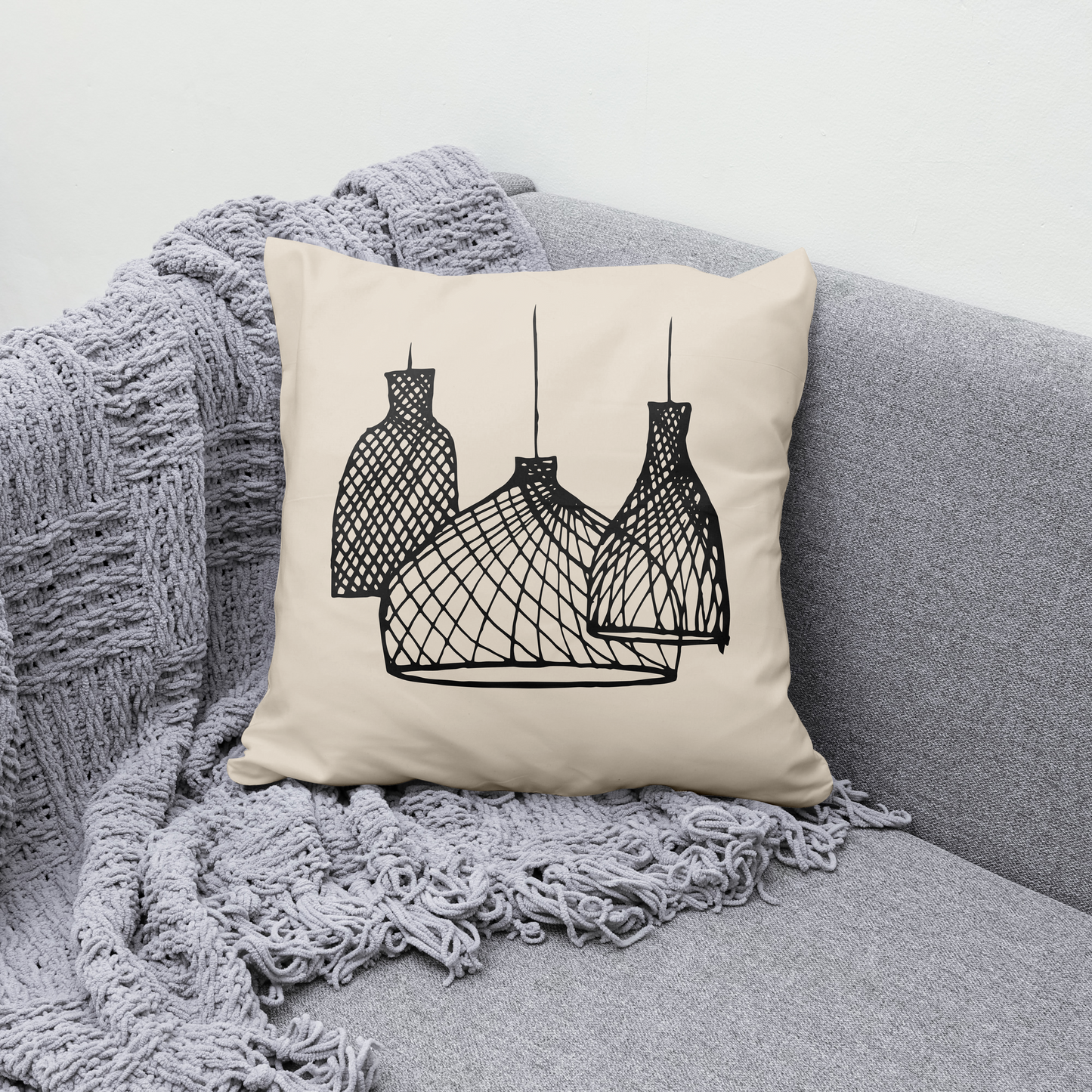 Boho Chandeliers Cute Throw Pillow