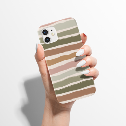 Boho Striped Aesthetic iPhone Case