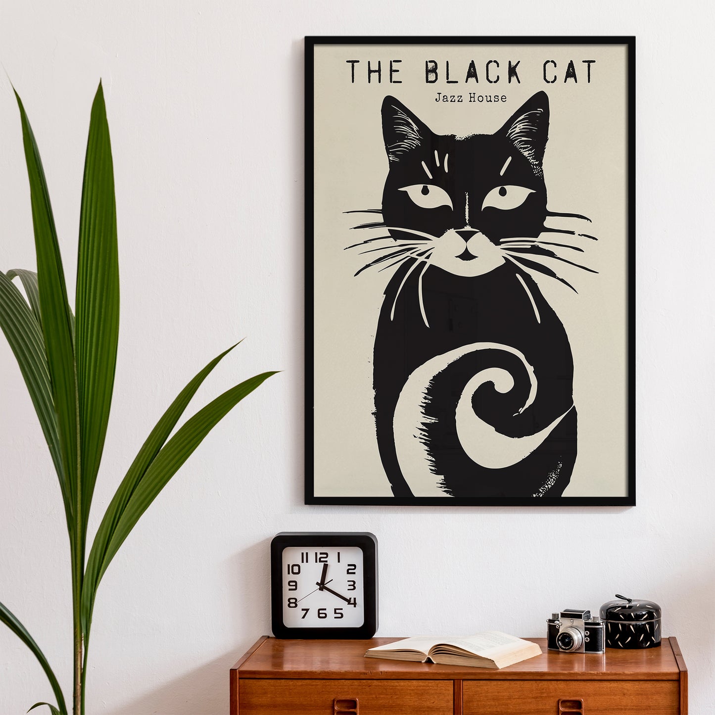 The Black Cat Jazz House Poster