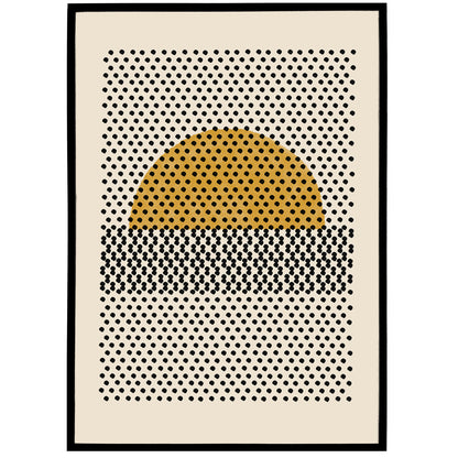 Sun And Dots Abstract Print - Shop posters, Art prints, Laptop Sleeves, Phone case and more Online!