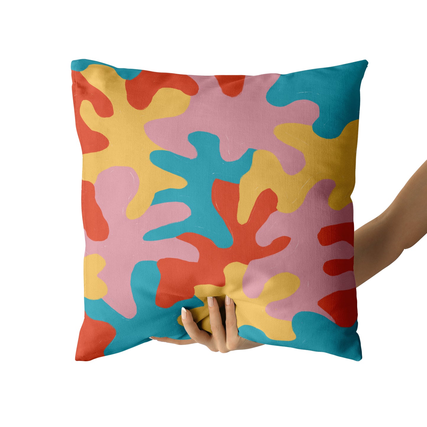 Colorful Modern California Pattern Throw Pillow