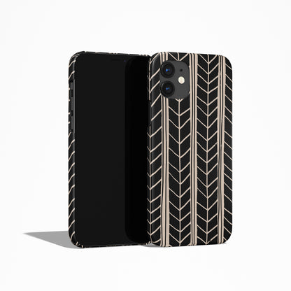 Black Boho Pattern iPhone Case