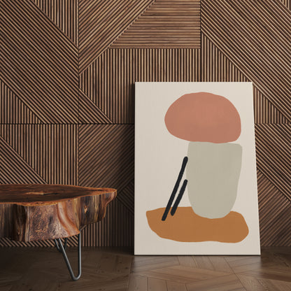 Danish Modern Beige Canvas Print