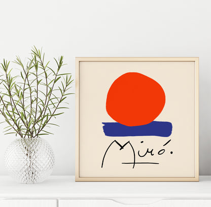 Miro Abstract Vintage Art Print