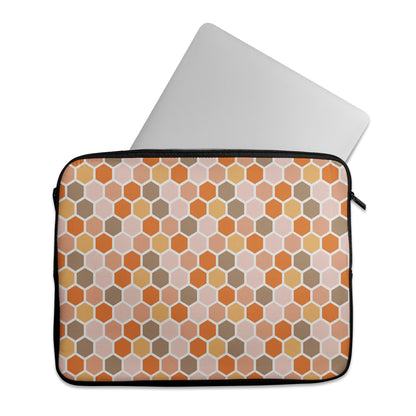 Hexagon Geometric Pattern - Laptop Sleeve