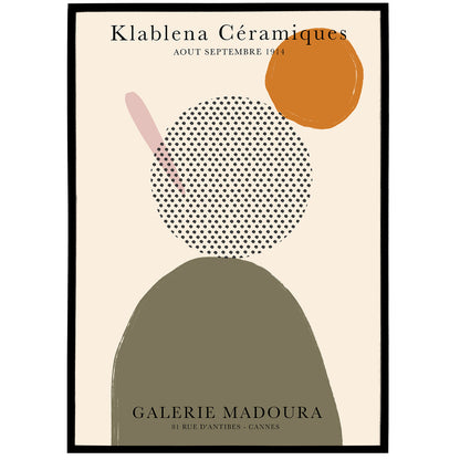 Klablena Ceramiques Retro Poster