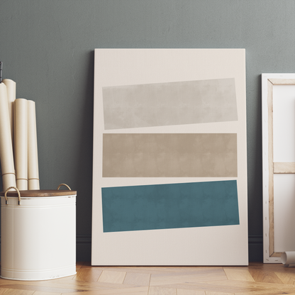 Scandinavian Colors Minimalist Canvas Print