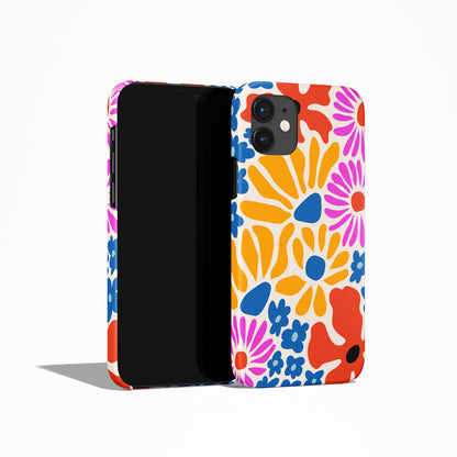 Colorful Retro Floral Artistic iPhone Case