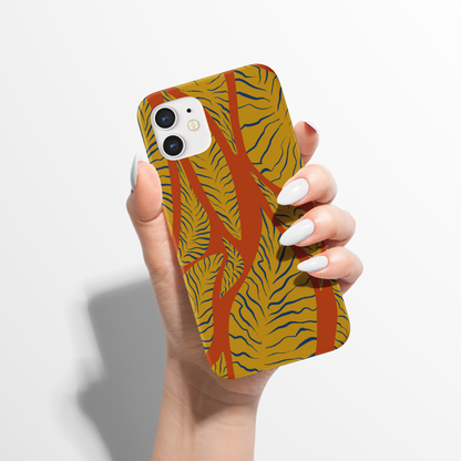 Abstract Botanical Colorful Pattern iPhone Case