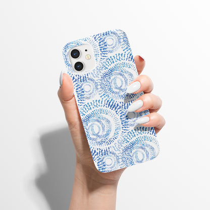 Blue Abstract iPhone Case