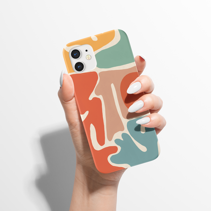 Mid Century Modern Colorful iPhone Case